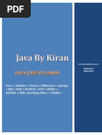 Java J2ee Syllabus JBK PDF