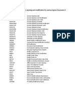 Finacle 10 Commands For Opening and Modification of Accounts-II