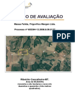 Avaliação de Fazenda de 98,9243 Ha em Ribeirão Cascalheira-MT