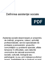 definirea asistentei sociale