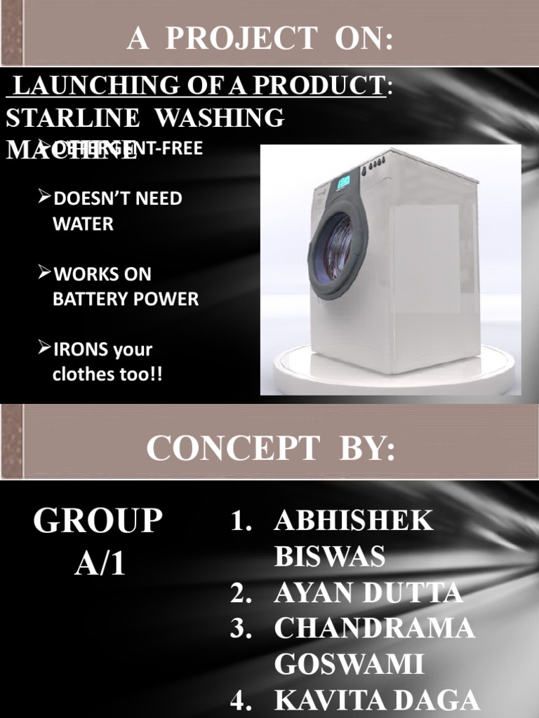 Innovative Battery-Powered Washing Machine | PDF | Forecasting ...