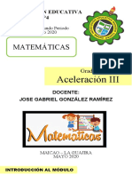 Segundo Módulo de Matemáticas - Aceleración III (Jose Gabriel) Modif