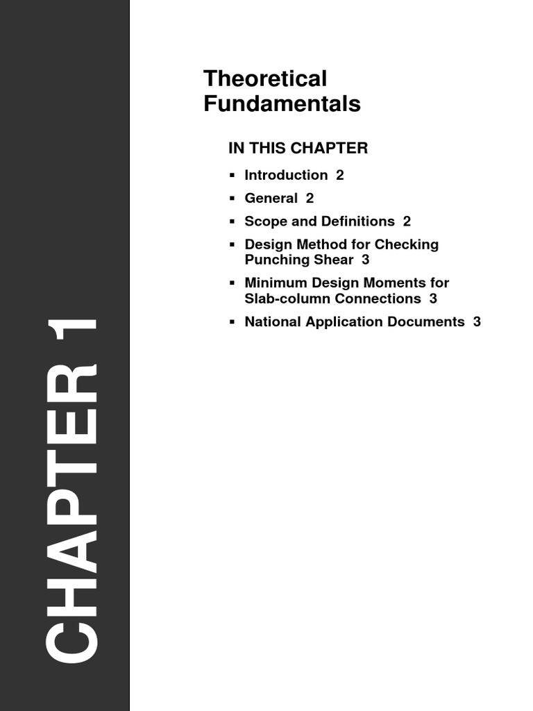 Theoretical Fundamentals: in This Chapter | PDF | Column | Shear Stress