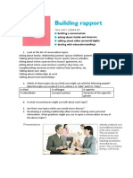 Unit. Building rapport