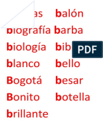 Palabras Con B PDF