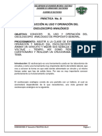 P - 8 Introduccion Al Uso y Operacion Del Osciloscopio Analogico