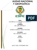 Informe Economía Políticas de EE-UU para América Latina Barriga