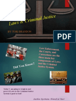 Laws & Crimina L Justice: By: Tori Brandon
