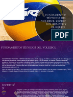 Fundamentos Técnicos Del Voleibol Recepción, Remate y