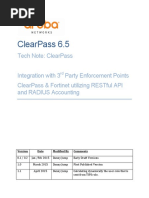 CPPM TechNote - 3rd Party Enforcement Points (Fortinet) V1.1 PDF