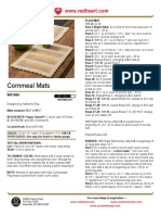 Cornmeal Mats: (SC, CH 2, SC) in End SC - Corner Made, LDC Over Next