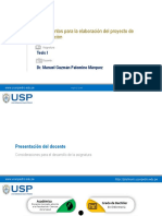 Tema 1. Lineamientos para La Elaboración Del Proyecto de Investigación PDF