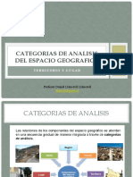 Categorias de Analisis Territorio y Lugar