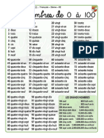 Français 2eme Cerise - Tema 2 - Les Nombres 0 A 100 - FICHA