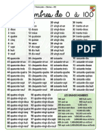 Français 2eme - Tema 2 - Les Nombres 0 A 100 - FICHA