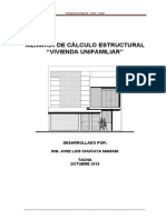 Memoria de Calculo de Estructuras Modelo