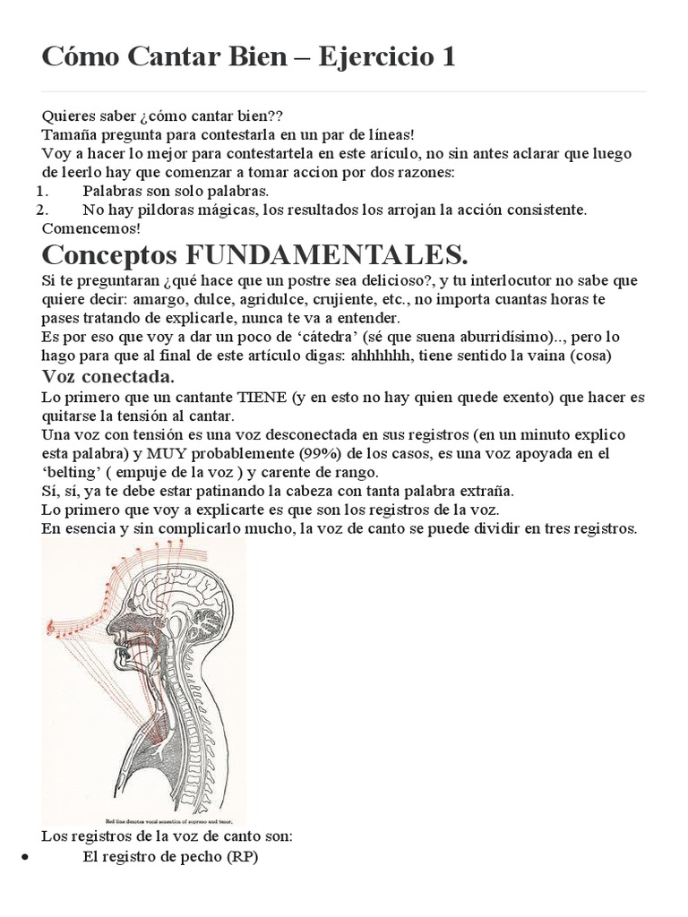 Cómo Cantar Bien | PDF | Música vocal | Garganta Humana