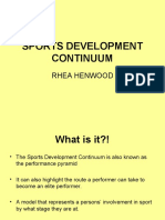Sports Development Continuum: Rhea Henwood