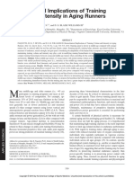 Biomechanical Implications of Training Volume and Intensity in Aging Runners