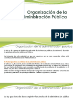 Organización de la Administración Pública