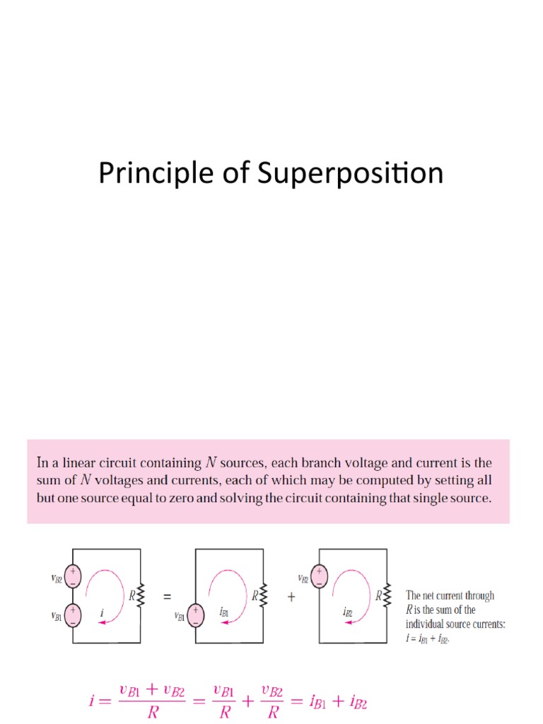 Superposition Principle in Circuit Analysis | PDF | Amplitude ...