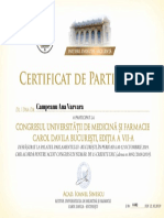 Diploma de Participare Campeanu Ana Varvara