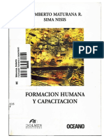 Humberto Maturana Sima Nisis Formacion Humana y Capacitacion PDF