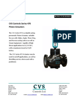 CVS Controls Series 470 Piston Actuators: Instruction Manual