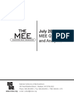 July 2016 MEEs - With Analysis