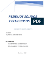 Residuos Sólidos y Peligrosos