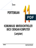 Pertemuan 11 Komunikasi Mikrokontroller 89c51 Dengan Komputer