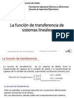 Clase 04 La Función de Transferencia de Sistemas Lineales PDF
