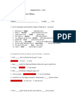 English Test - 7117 Name: - Gerardo Pizarro Villegas - Date: 06/07/2020 Course: - SCORE: - / 60