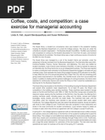 Coffee, Costs, and Competition: A Case Exercise For Managerial Accounting