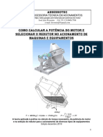 Como calcular a potência do motor e selecionar o redutor no acionamento de máquinas