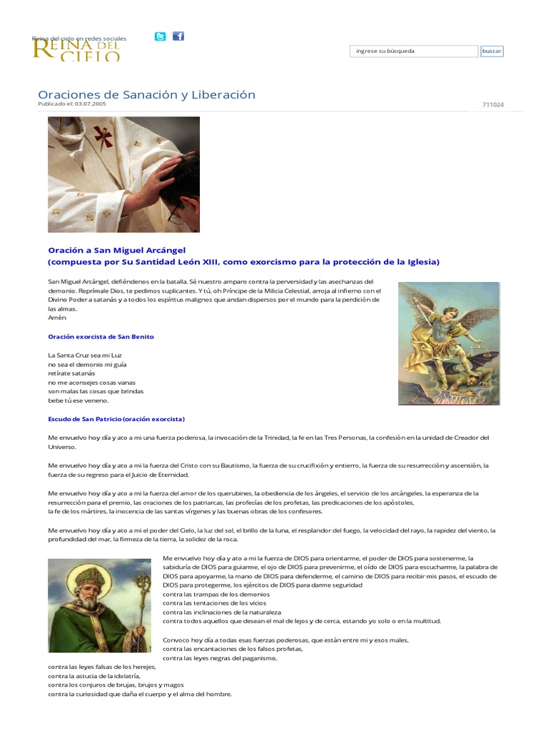 Oraciones de Sanación y Liberación | PDF | Oración | María, madre de Jesús