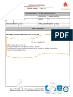 Plan Trabajo Virtual Semana A (Español)