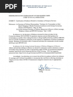 NAV Memo Religious Freedom 2020.07.08