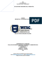 Planeacion Auditoría Financiera de La Firma WFSC