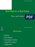 Real Options Theory and Evidence in Real Estate Development