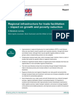 Regional Infrastructure For Trade Facilitation - Impact On Growth and Poverty Reduction