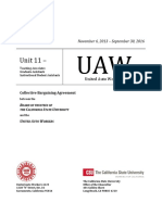 CSU-UAW Collective Bargaining Agreement Summary