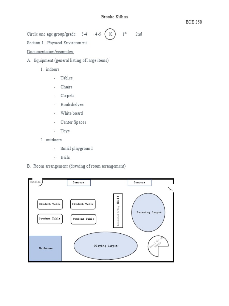 Portfolio Project-Ece 250 | PDF | Classroom | Teachers