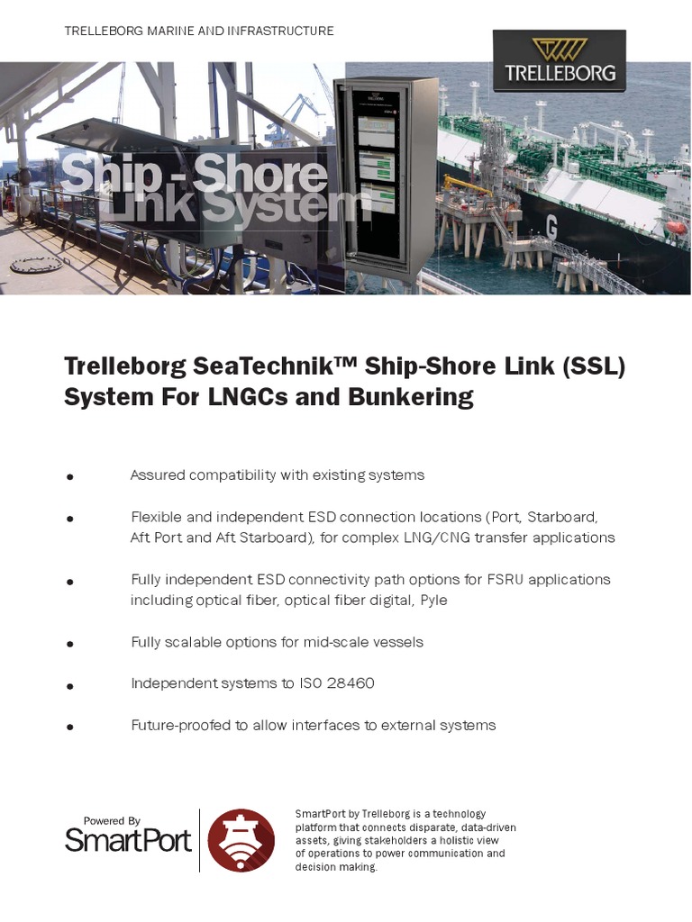 Trelleborg Seatechnik™ Ship-Shore Link (SSL) System For Lngcs and ...