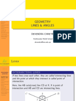 Geometry Lines & Angles: Devendra Chhetri