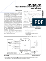 10Gbps EAM Driver With Integrated Bias Network: General Description Features