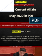World Current Affairs May in PDF