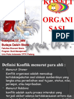 Pertemuan 10 - Konflik Organisasi