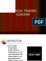 The Sole Trading Concern
