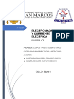 Electromagnetismo y corriente eléctrica